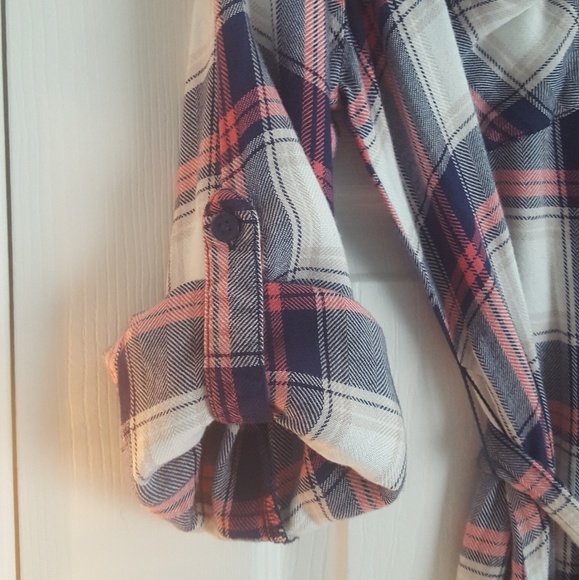 Flannel Tie-Front Shirt Dress - Picture 5 of 5